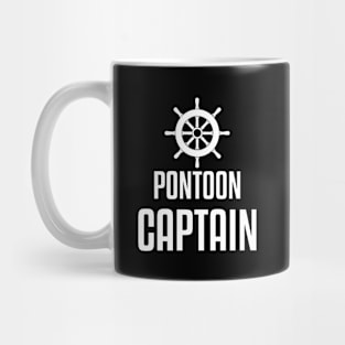 Pontoon Captain Tee Design - Funny Boat Lake Gift Mug